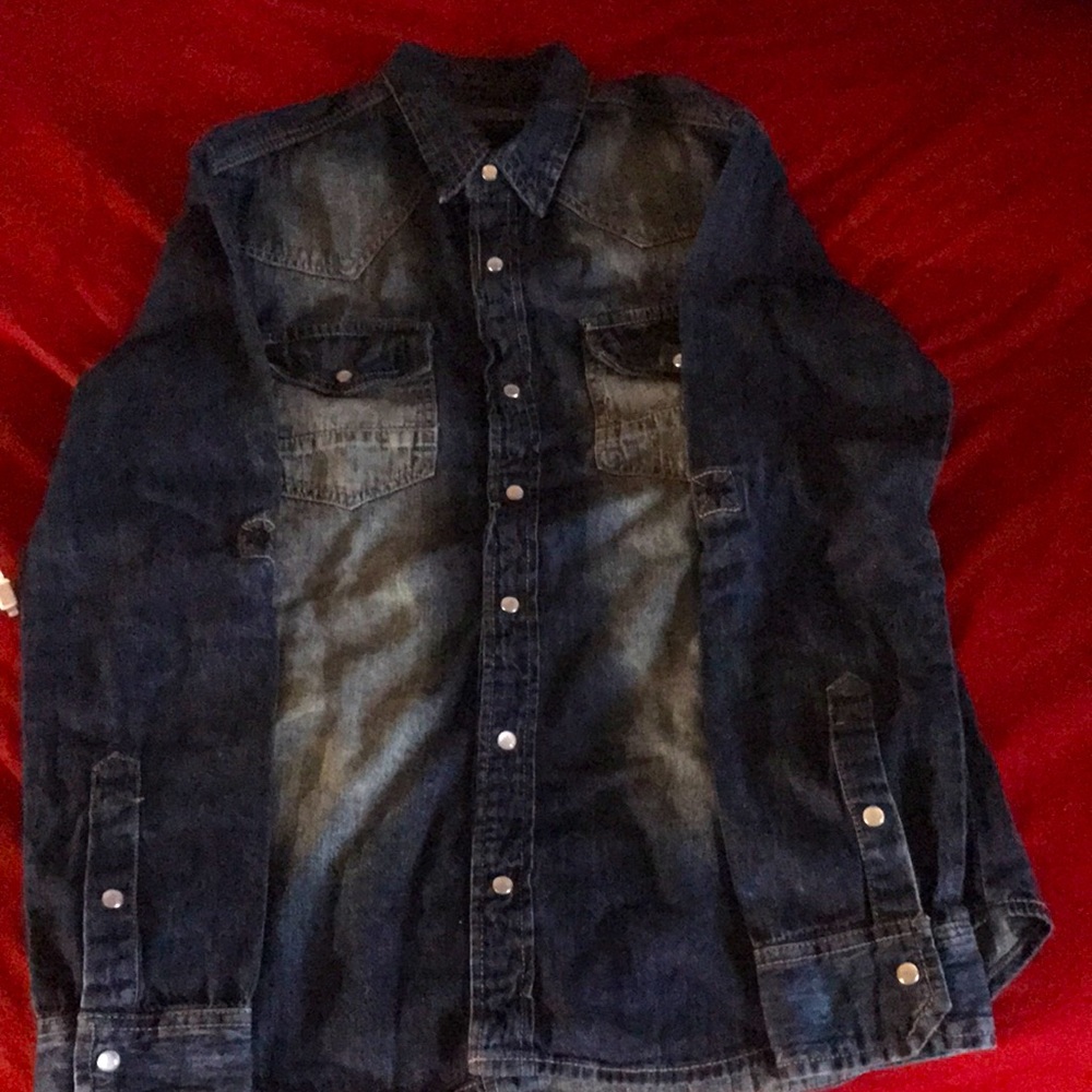 Copper rivet jean jacket